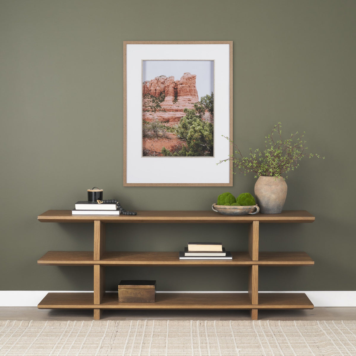 Sandstone Layers by Kelly Frere FramedPhoto Print Matted under Glass from Mercana - Luna Furniture