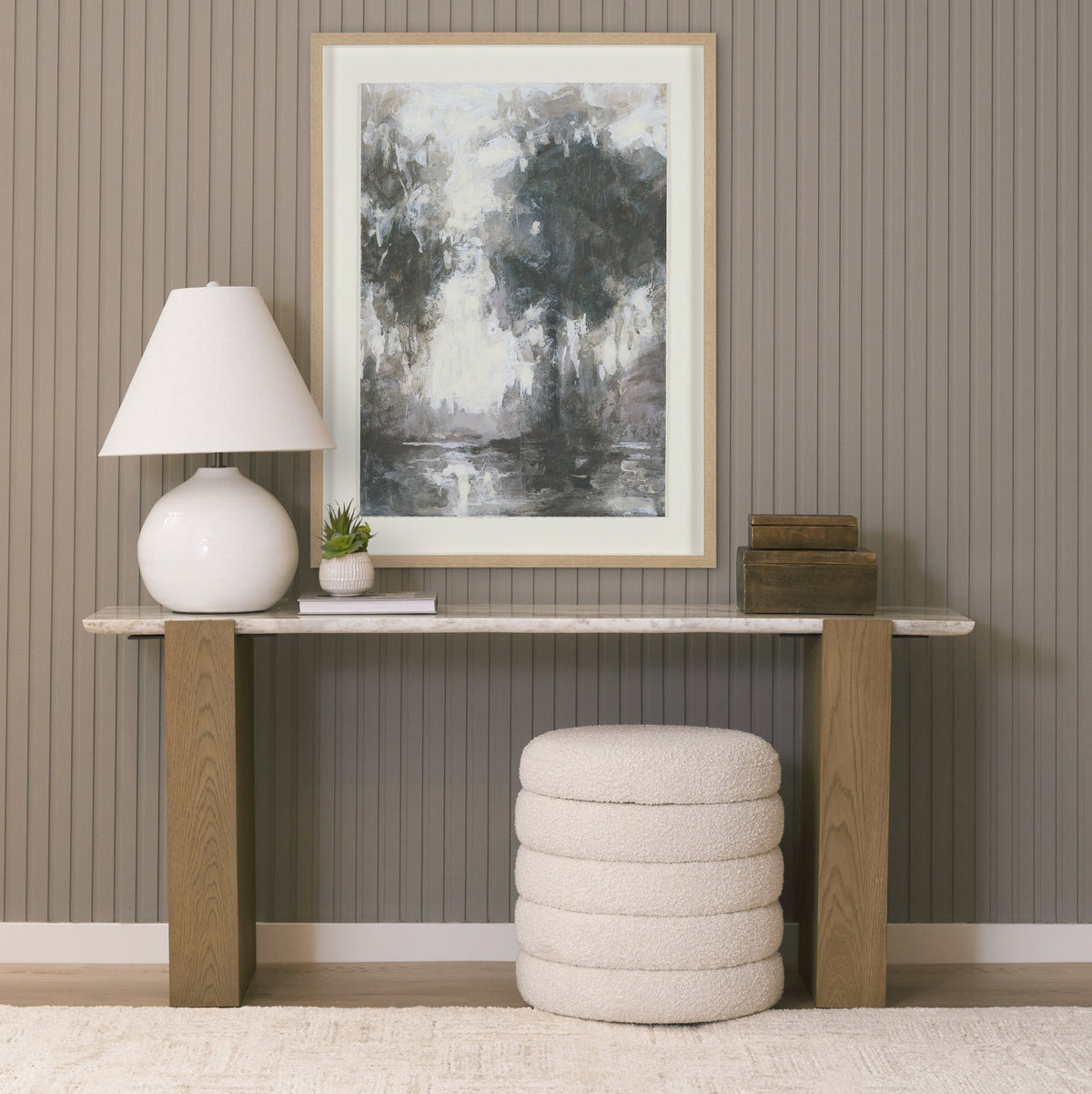 Forest Whispers III by Mercana Studio Hand-Embellished Textured Framed Artwork Matted under Glass from Mercana - Luna Furniture