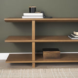 Boden 74" Wood Console Table w/ Open Shelves from Mercana - Luna Furniture