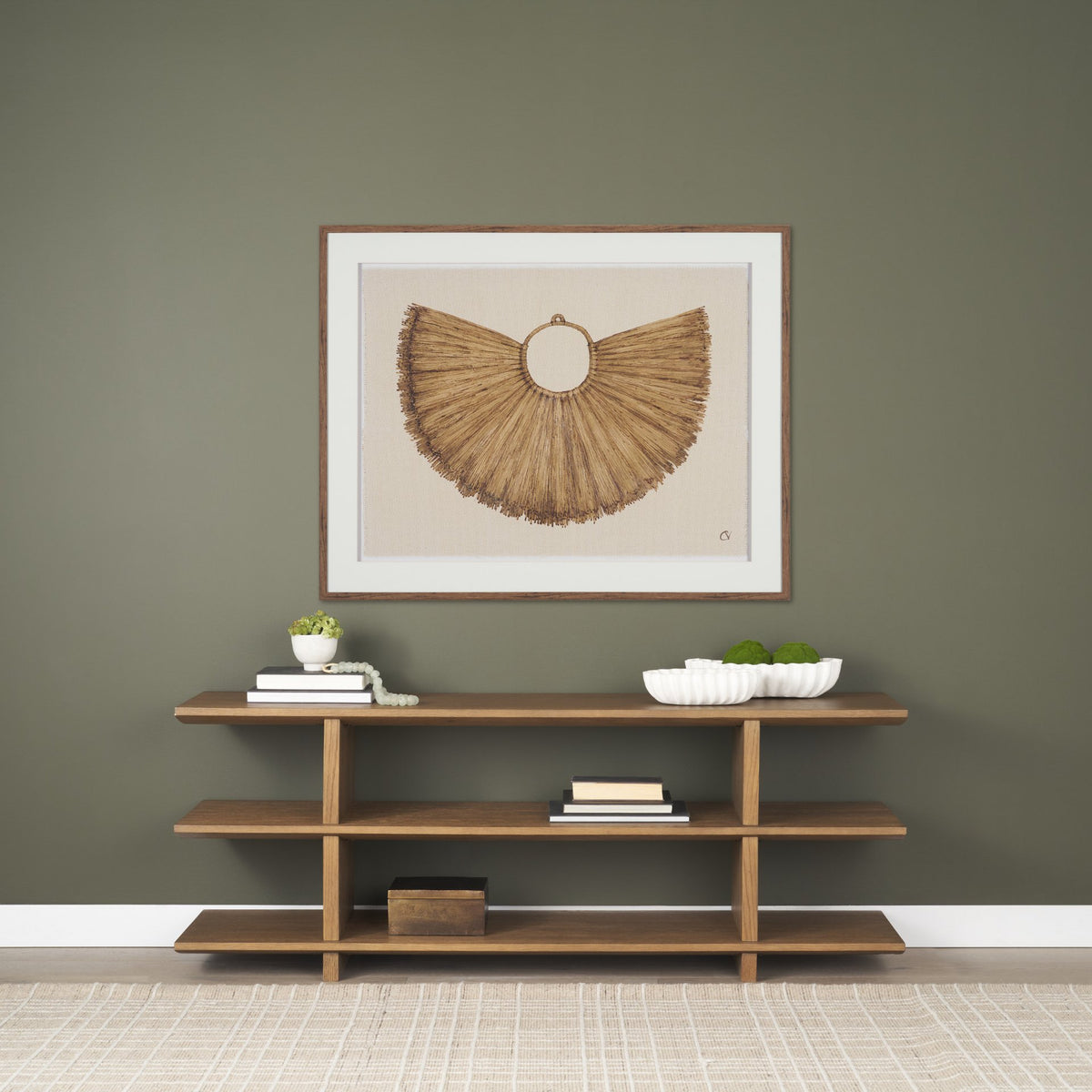 Camelia Large Fluted White Paper Mache Round Centerpiece Bowl from Mercana - Luna Furniture