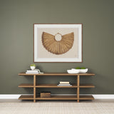 Camelia Large Fluted White Paper Mache Round Centerpiece Bowl from Mercana - Luna Furniture