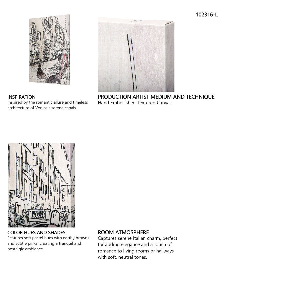 Travel Memories V by Mercana Studio a Hand Embellished Textured Canvas from Mercana - Luna Furniture