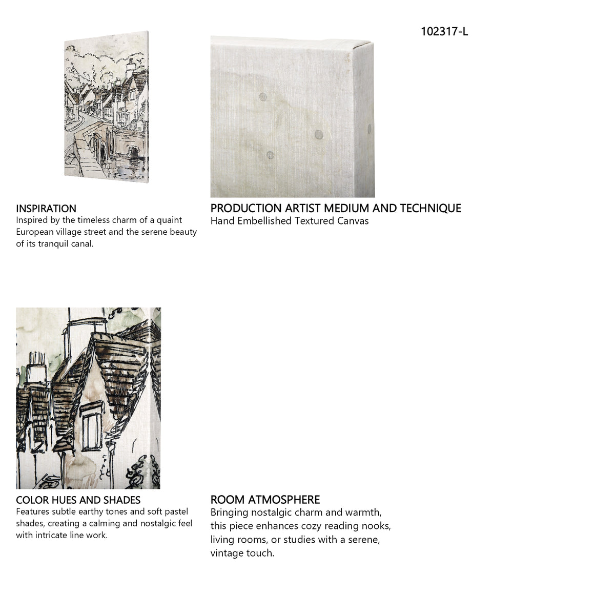 Travel Memories VI by Mercana Studio a Hand Embellished Textured Canvas