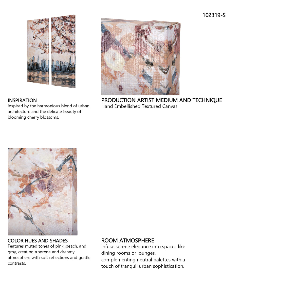 City sunset(R) by Mercana Studio a Hand Embellished Textured Canvas from Mercana - Luna Furniture