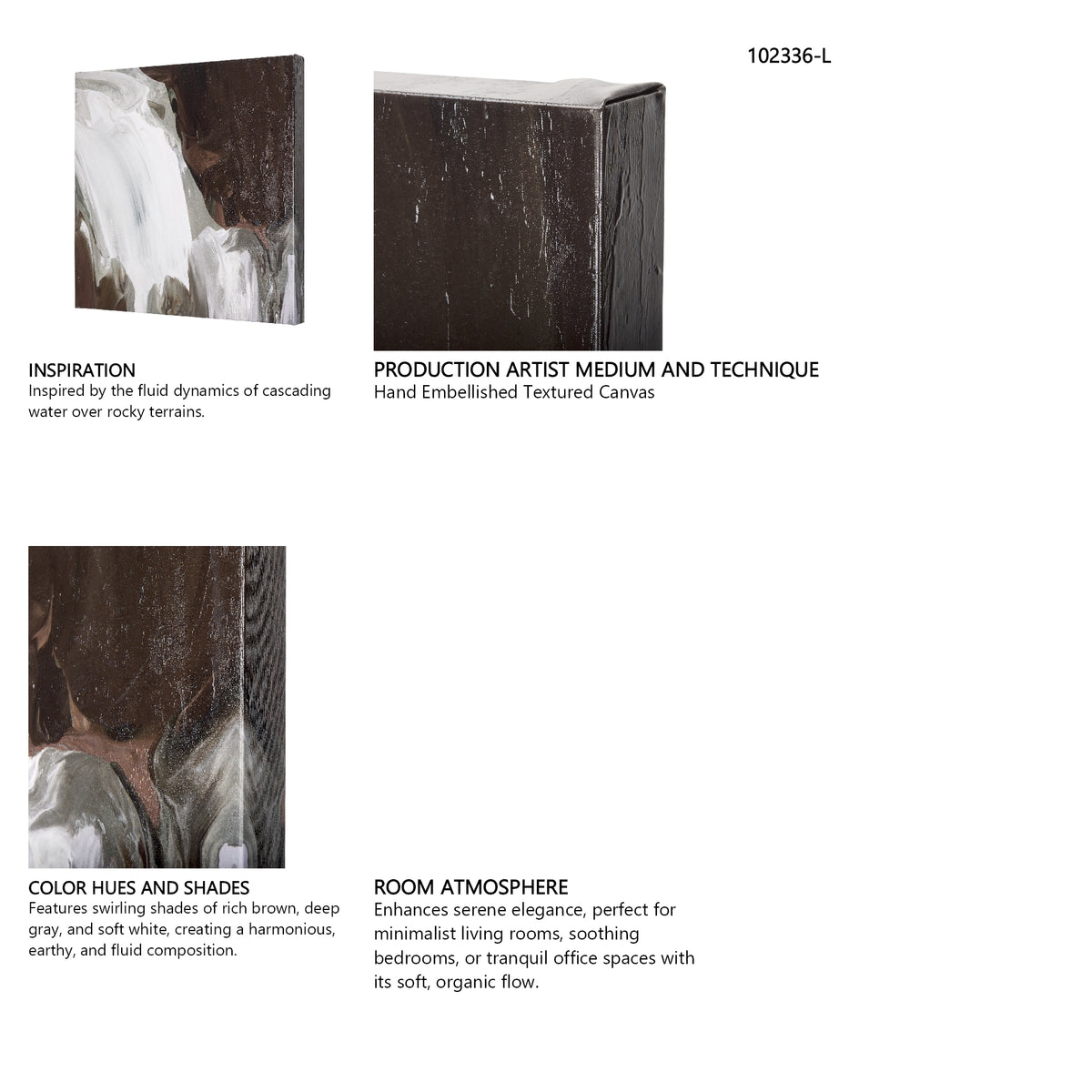 Harmonic VI by Mercana Studio a Hand Embellished Textured Canvas from Mercana - Luna Furniture