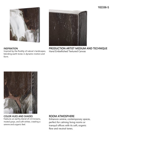 Harmonic VI by Mercana Studio a Hand Embellished Textured Canvas from Mercana - Luna Furniture