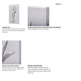 Botanical sketches I (Grey) by Mercana Studio a Hand Embellished Textured Canvas from Mercana - Luna Furniture