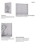 Botanical sketches V (Grey) by Mercana Studio a Hand Embellished Textured Canvas from Mercana - Luna Furniture