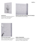 Botanical sketches VI (Grey) by Mercana Studio a Hand Embellished Textured Canvas from Mercana - Luna Furniture