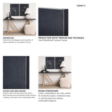 Ikebana Dark I by Mercana Studio a Hand Embellished Textured Canvas from Mercana - Luna Furniture