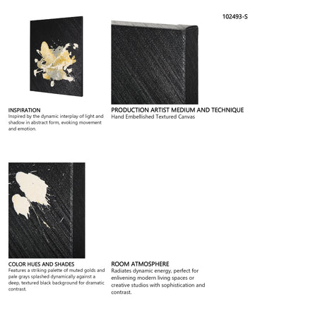 Cosmos I by Mercana Studio a Hand Embellished Textured Canvas from Mercana - Luna Furniture