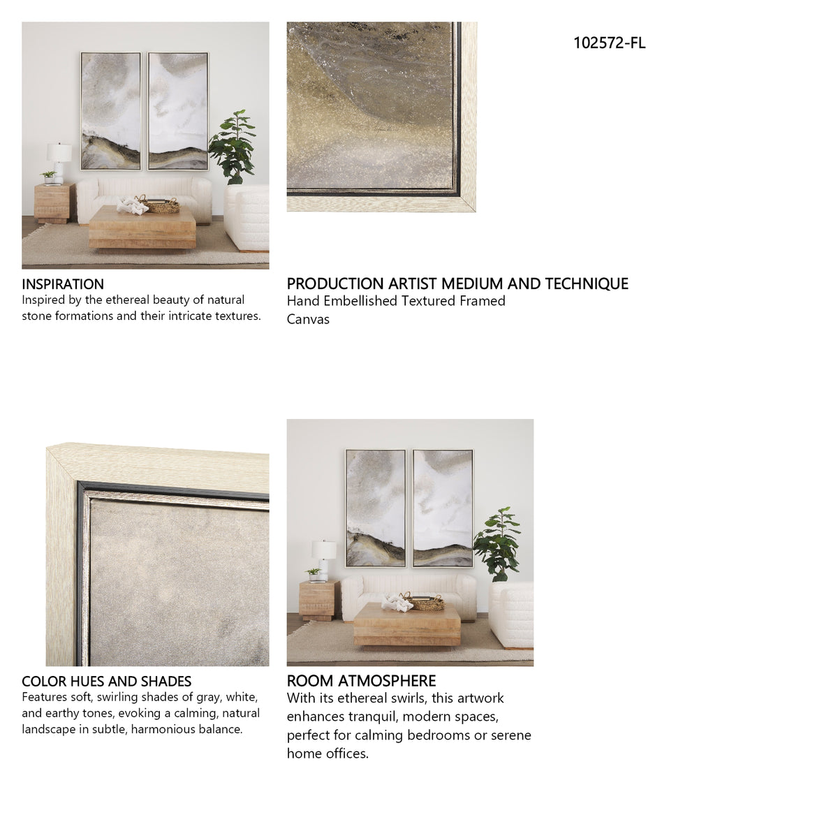 Sandy Waves I by Mercana Studio a Hand Embellished Textured Framed Canvas from Mercana - Luna Furniture