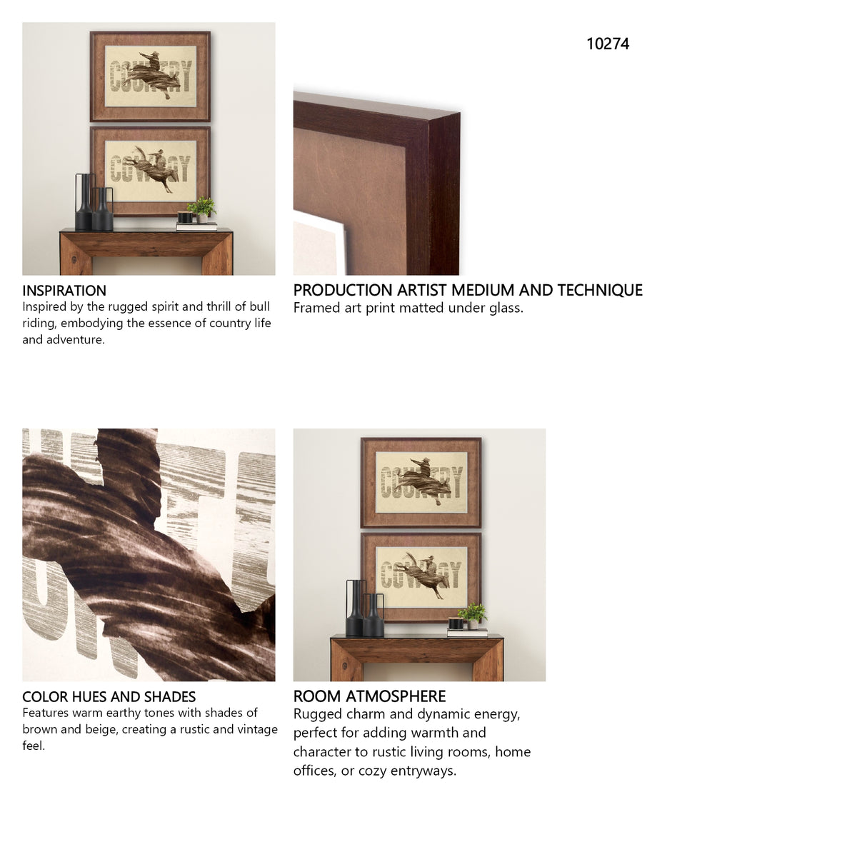 Country by THE Studio a Framed Art Print Matted under Glass from Mercana - Luna Furniture