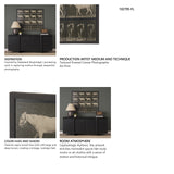 Walking Free by Eadweard Muybridge Textured Framed CanvasPhoto Print from Mercana - Luna Furniture