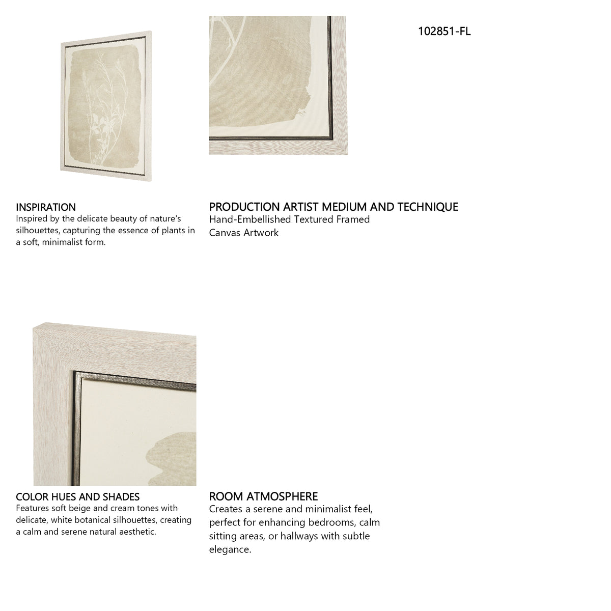 Field Study I: Growth by Mercana Studio Hand-Embellished Textured Framed Canvas Artwork from Mercana - Luna Furniture