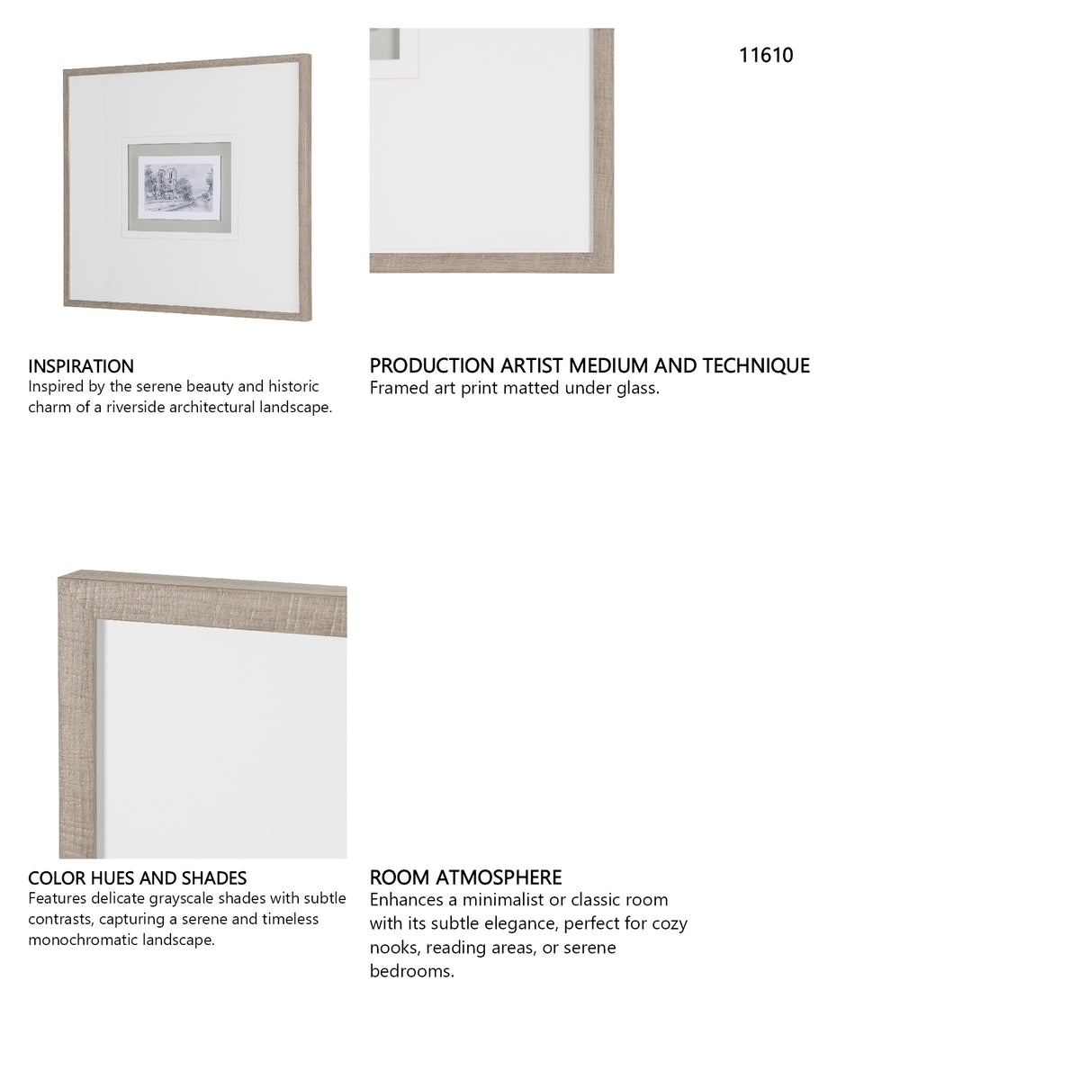 Water Side I by PanPan a Framed Art Print Matted under Glass from Mercana - Luna Furniture