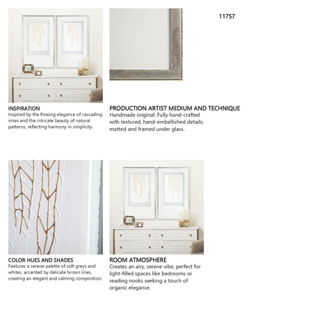 Vin II by Studio M a handmade Original Framed Artwork under Glass from Mercana - Luna Furniture
