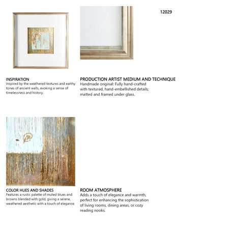 Spring Showers I by Studio M a handmade Original Framed Artwork under Glass from Mercana - Luna Furniture