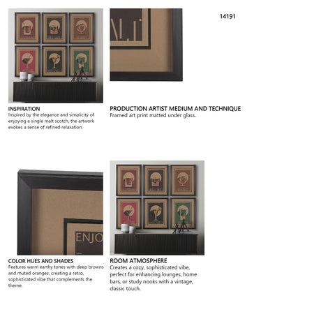 Scotch by Simeng a Framed Art Print Matted under Glass from Mercana - Luna Furniture