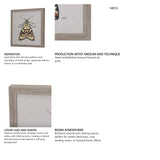 Moth III by Mercana Studio a Hand Embellished Textured Framed Art Print from Mercana - Luna Furniture