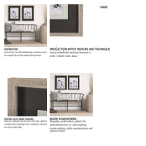 Meadow L by Mercana Studio a Hand Embellished Textured Framed Art Print Matted under Glass from Mercana - Luna Furniture