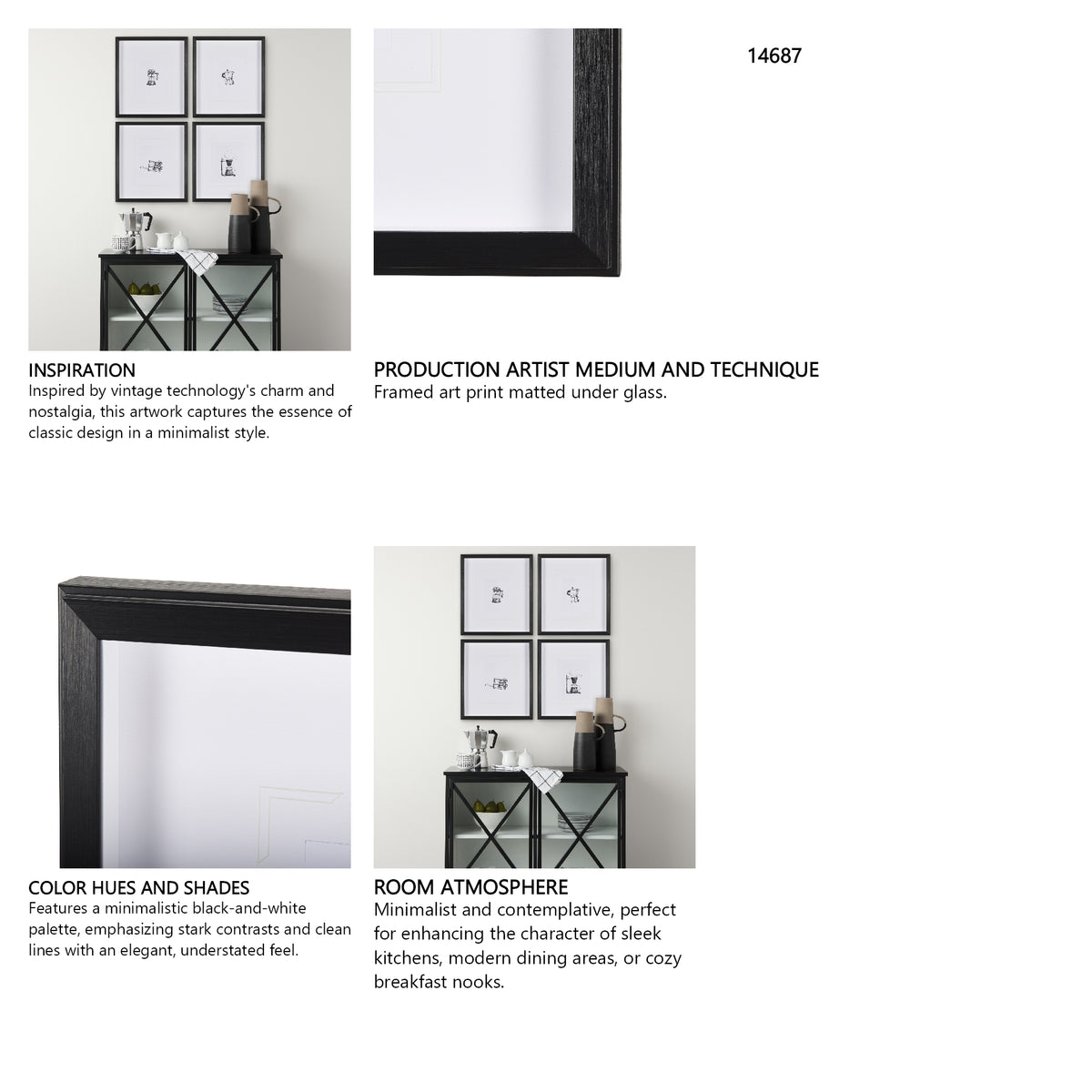 Drip Coffee Maker by Simeng a Framed Art Print Matted under Glass from Mercana - Luna Furniture