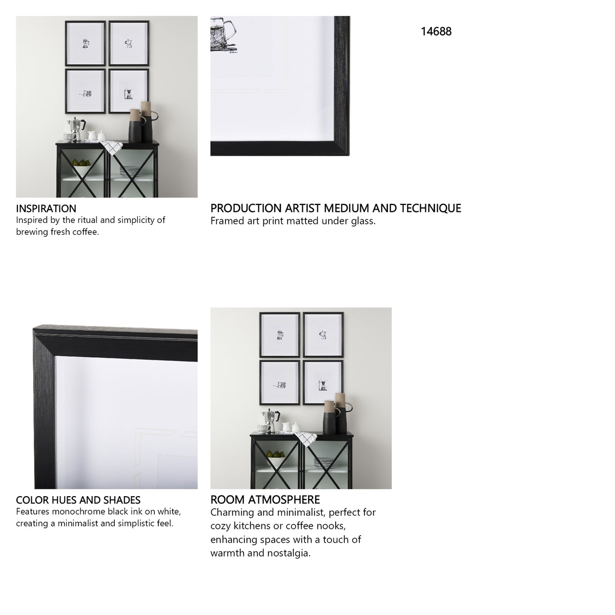 Pour Over by Simeng a Framed Art Print Matted under Glass from Mercana - Luna Furniture