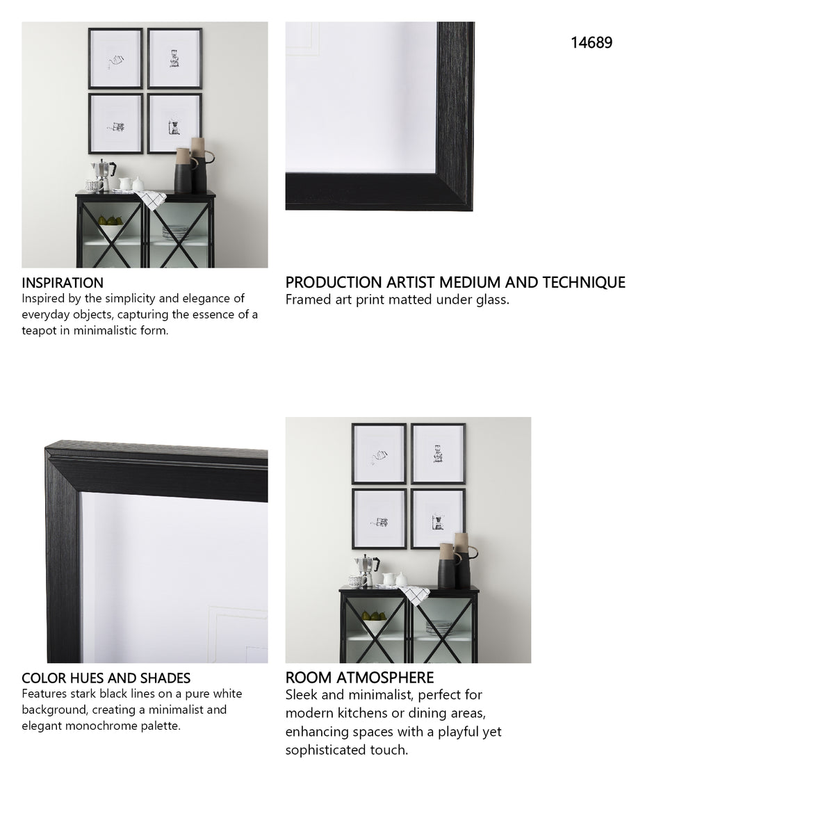 Gooseneck Kettle by Simeng a Framed Art Print Matted under Glass from Mercana - Luna Furniture