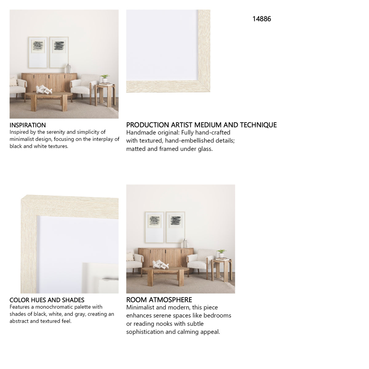 Calm River Flowing I by Studio M a handmade Original Framed Artwork under Glass from Mercana - Luna Furniture