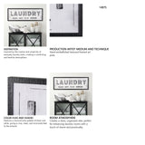 Laundry Wash by Mercana Studio a Hand Embellished Textured Framed Art Print from Mercana - Luna Furniture