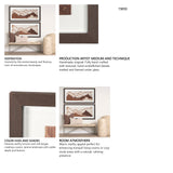 Red Rock View II by Studio M a handmade Original Framed 3D Textured Artwork under Glass from Mercana - Luna Furniture