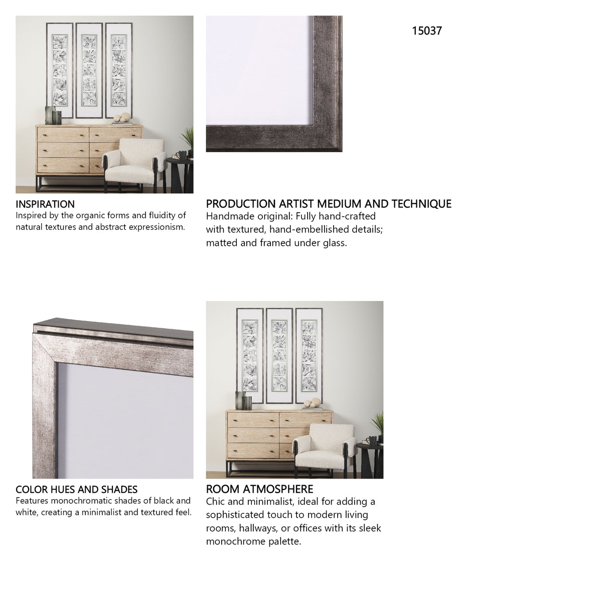 Five Square by Studio M a handmade Original Framed Artwork under Glass from Mercana - Luna Furniture