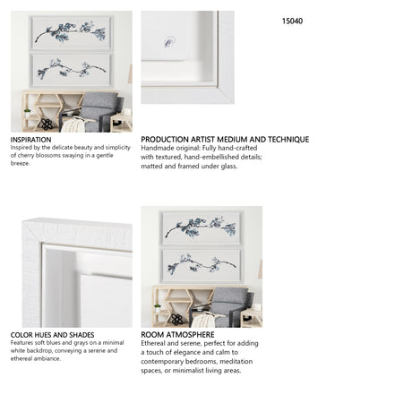 Pear Blossom I by Studio M a Framed handmade Original Artwork from Mercana - Luna Furniture