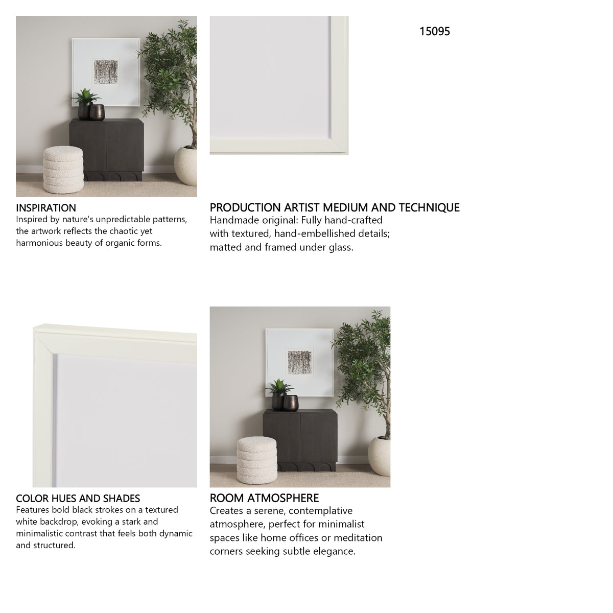 Standing Grove by Studio M a handmade Original Framed Artwork under Glass from Mercana - Luna Furniture
