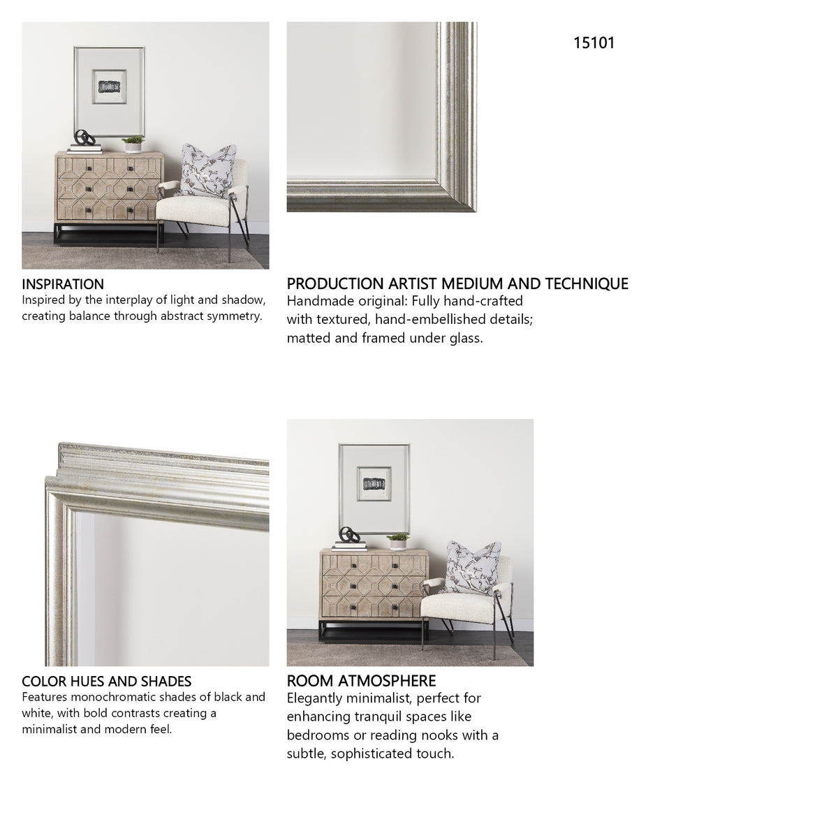 Short Straw II by Studio M a handmade Original Framed Artwork under Glass from Mercana - Luna Furniture