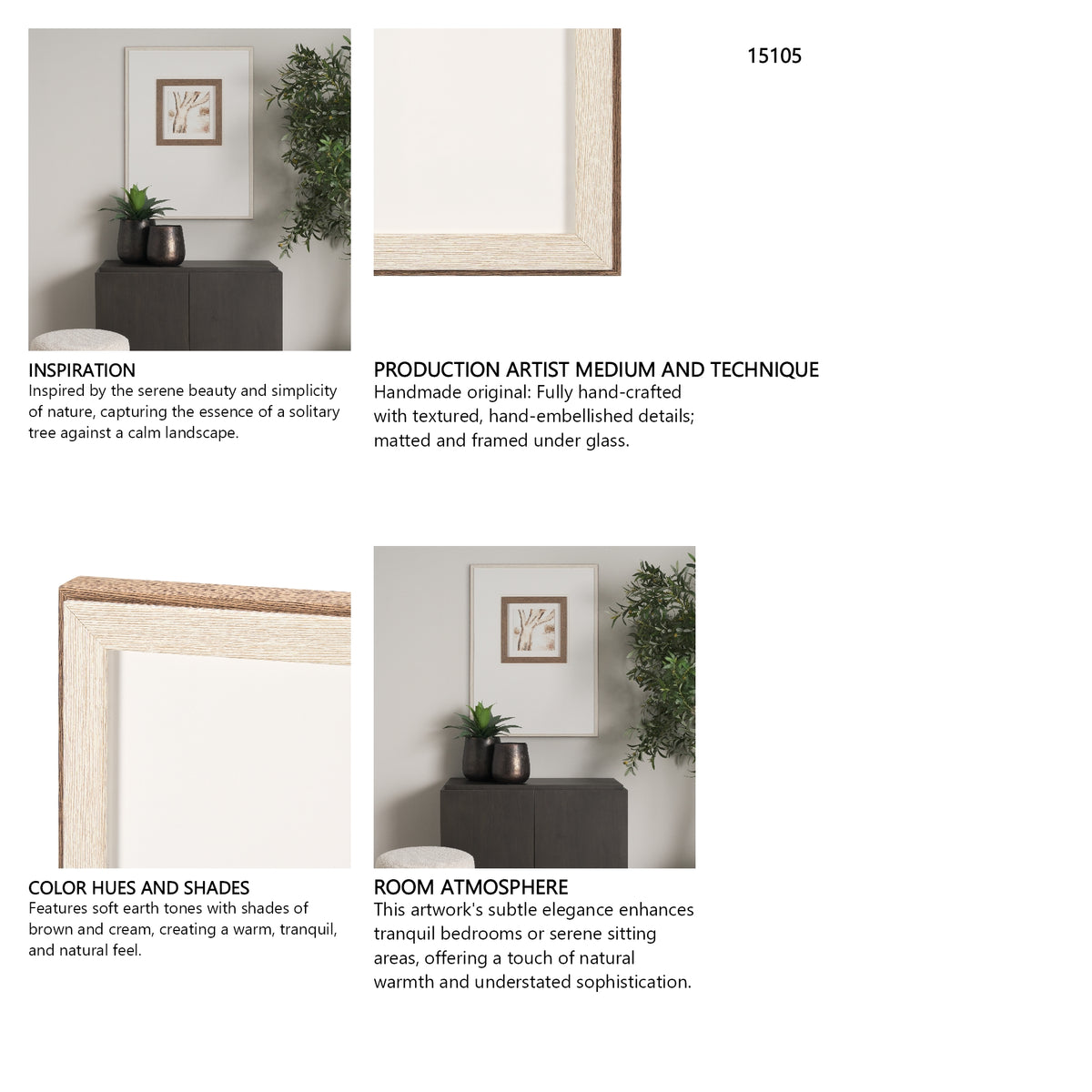 Ancient Arbutus by Studio M a handmade Original Framed Artwork under Glass from Mercana - Luna Furniture