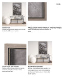 Wildflowers II Charcoal by Mercana Studio a Hand Embellished Textured Framed Art Print from Mercana - Luna Furniture