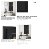 Caldera Black by Studio M a handmade Original Framed Artwork under Glass from Mercana - Luna Furniture
