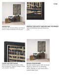 Woven Lines II Tan by Mercana Studio a Hand Embellished Textured Framed Art Print from Mercana - Luna Furniture
