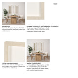Taupe Expression by Studio M a handmade Original Framed 3D Textured Artwork under Glass from Mercana - Luna Furniture