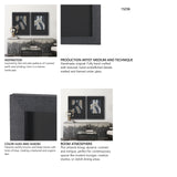 Contrasting Paths I by Studio M a handmade Original Framed 3D Textured Artwork under Glass from Mercana - Luna Furniture