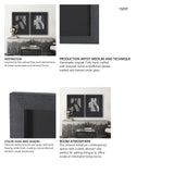 Contrasting Paths II by Studio M a handmade Original Framed 3D Textured Artwork under Glass from Mercana - Luna Furniture