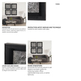 Pewter Leaves I by Morgan McLaren a Framed Art Print Matted under Glass from Mercana - Luna Furniture