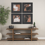 Tones of Sienna III (Set of 2)  by Mercana Studio Hand-Embellished Framed Artwork Matted under Glass