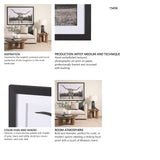 Longhorn Last Call BW by Nathan Larson Hand Embelished Textured Framed Photo Art Print Matted under from Mercana - Luna Furniture