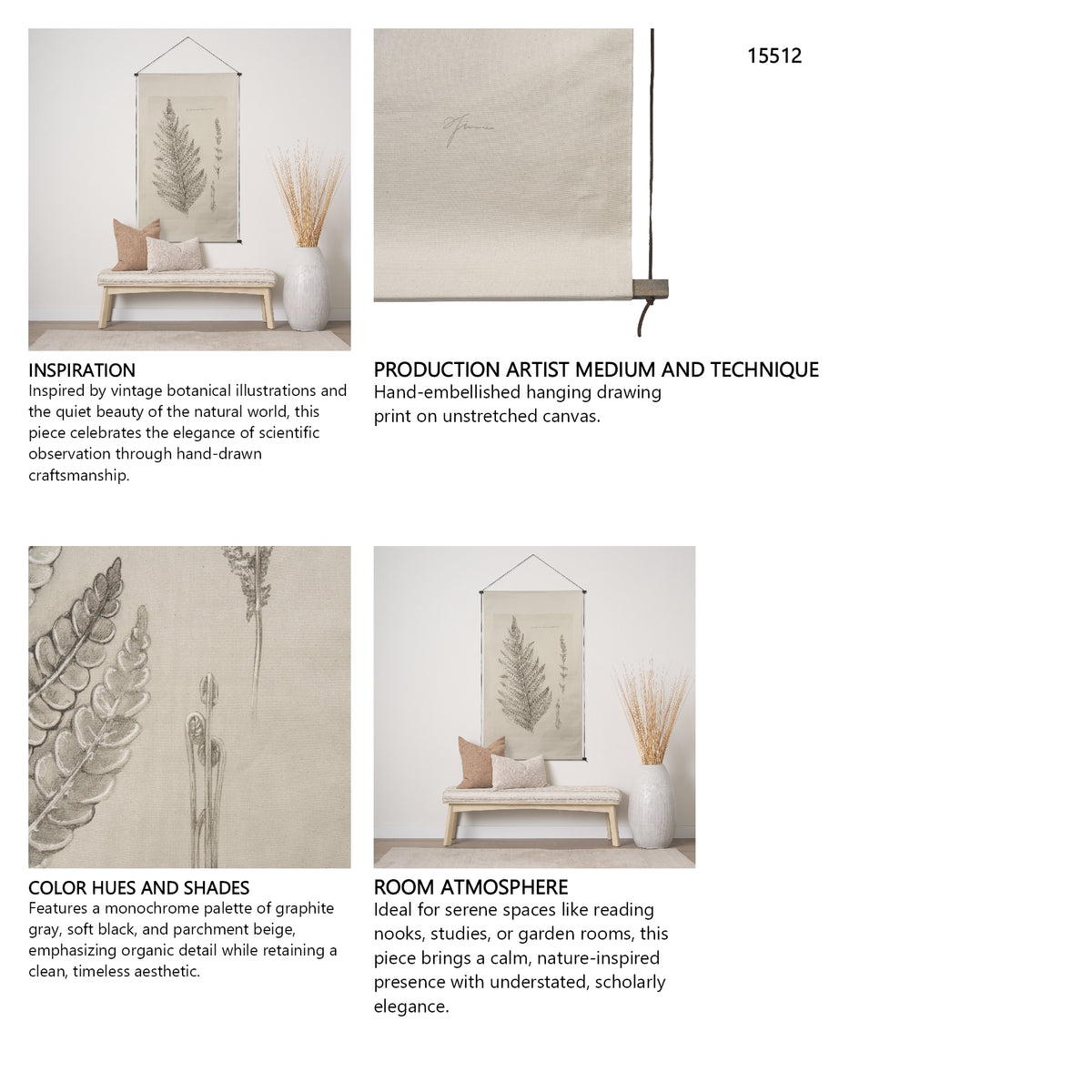 Fern Study I (Osmundastrum Cinnamomeum) from Mercana - Luna Furniture