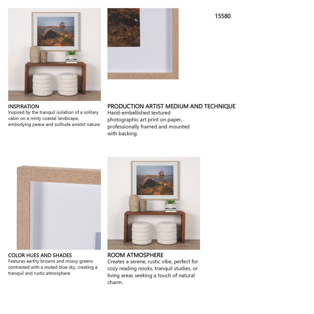 Fogo Island by Chad Mackay a Hand Embellished Framed Photo Art Print Matted under Glass from Mercana - Luna Furniture