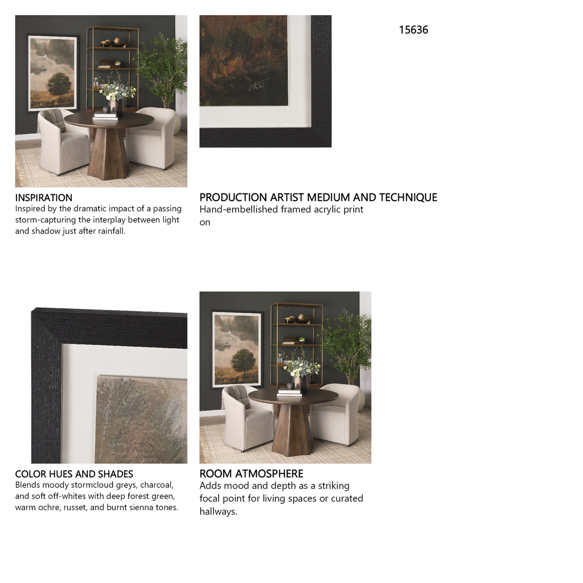 Memorable Sky by Mercana Studio a Hand Embellished Framed Art Print Matted under Glass from Mercana - Luna Furniture