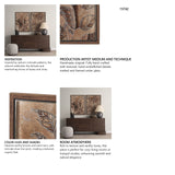 Bronze Beauty II by Studio M a handmade Original Framed 3D Textured Artwork