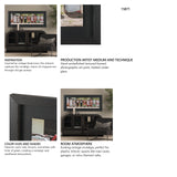 Gas Pumps by Richard Silver Hand Embelished Framed Art Print Matted under Glass from Mercana - Luna Furniture